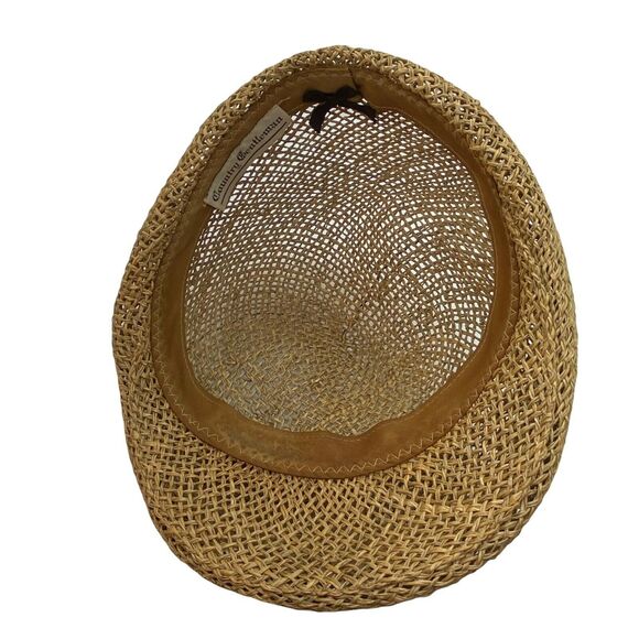 Newspaper Boy Straw Hat Vintage Country Gentleman Mens Brown Applejack One Size - Picture 2 of 14